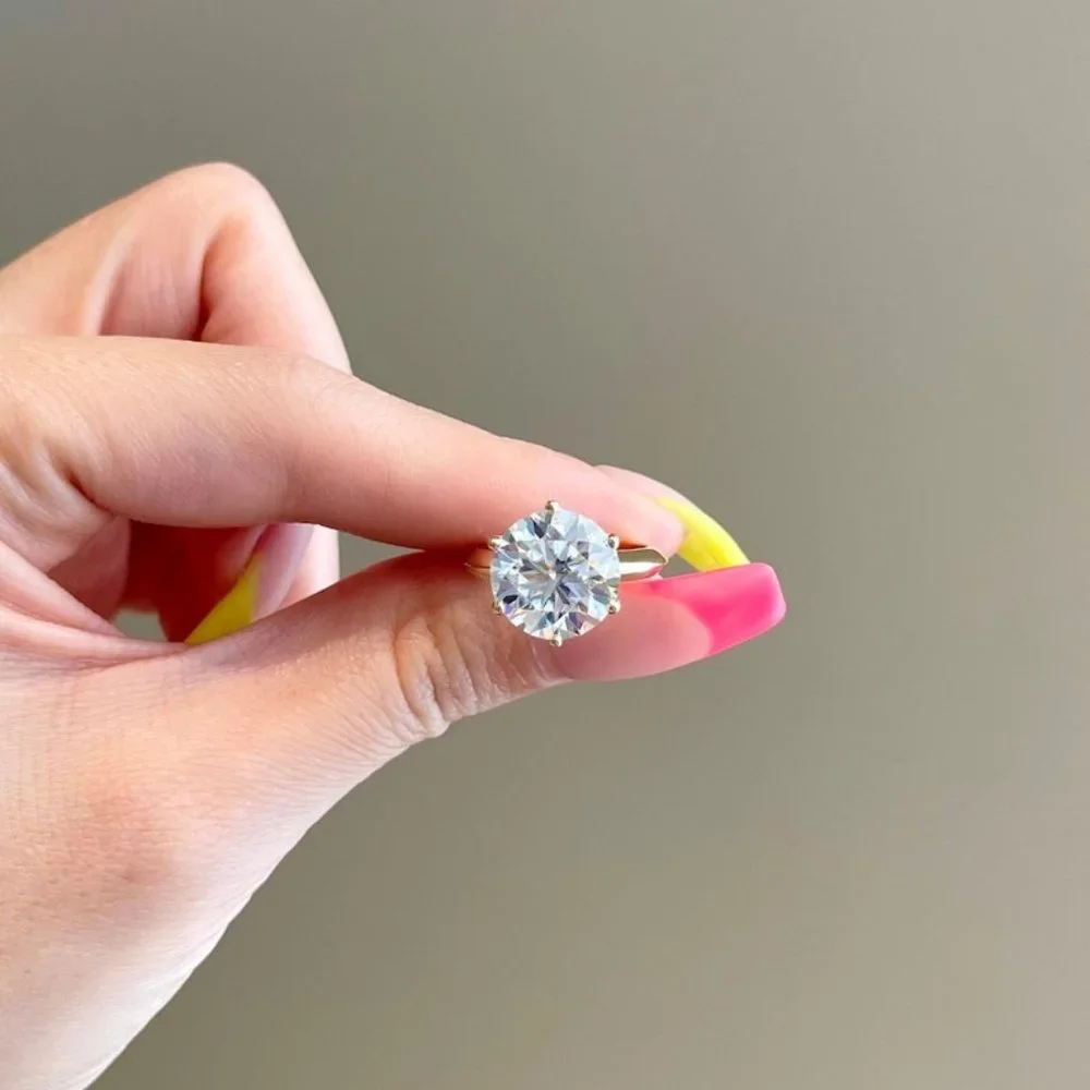 Certified 5ct. t.w. Diamond Solitaire Engagement Ring - Picture 7 of 16
